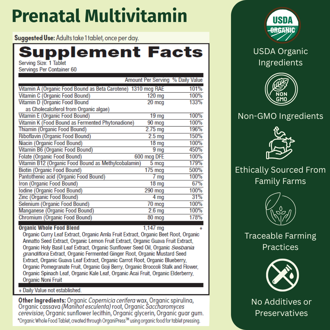 Prenatal Multi Once Daily - EarthFirst Organic
